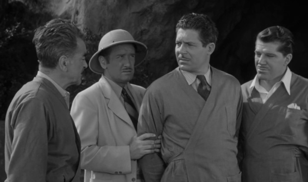 Wheeler Oakman, Jack Ingram et Hugh Prosser dans le serial américain Jack Armstrong (1947) de Wallace Fox