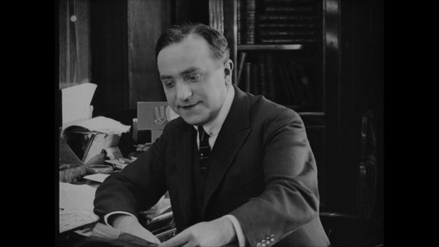 Robert Tourneur dans le film muet Vent debout (1923) de René Leprince