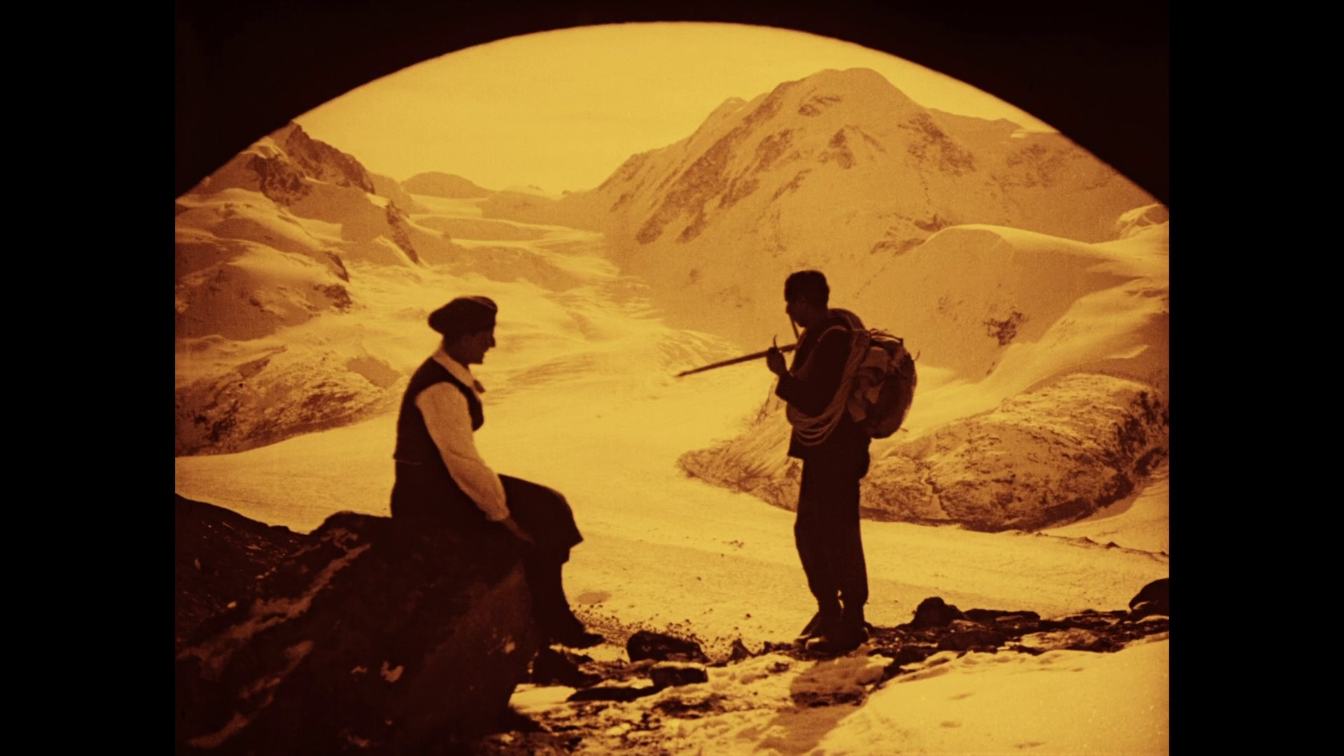 Image du documentaire allemand Im Kampf mit dem Berge (A l'assaut de la montagne, 1921) d'Arnold Fanck