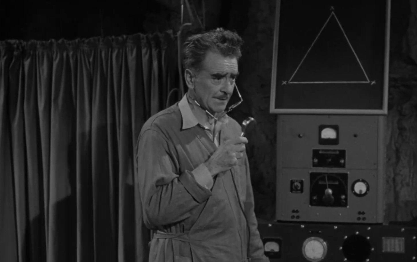 Le comédien Wheeler Oakman dans le film américain Jack Armstrong (1947) de Wallace Fox