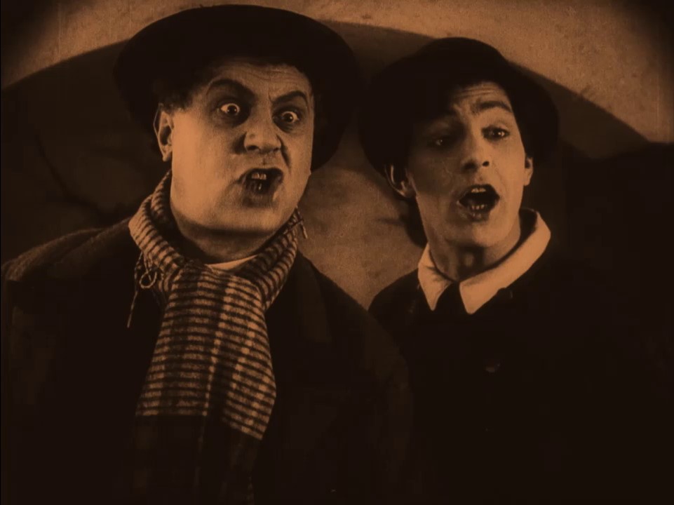 Emil Jannings et Gustav von Wangenheim dans Kohlhiesels Töchter (Les filles de Kohlhiesel, 1920) d'Ernst Lubitsch