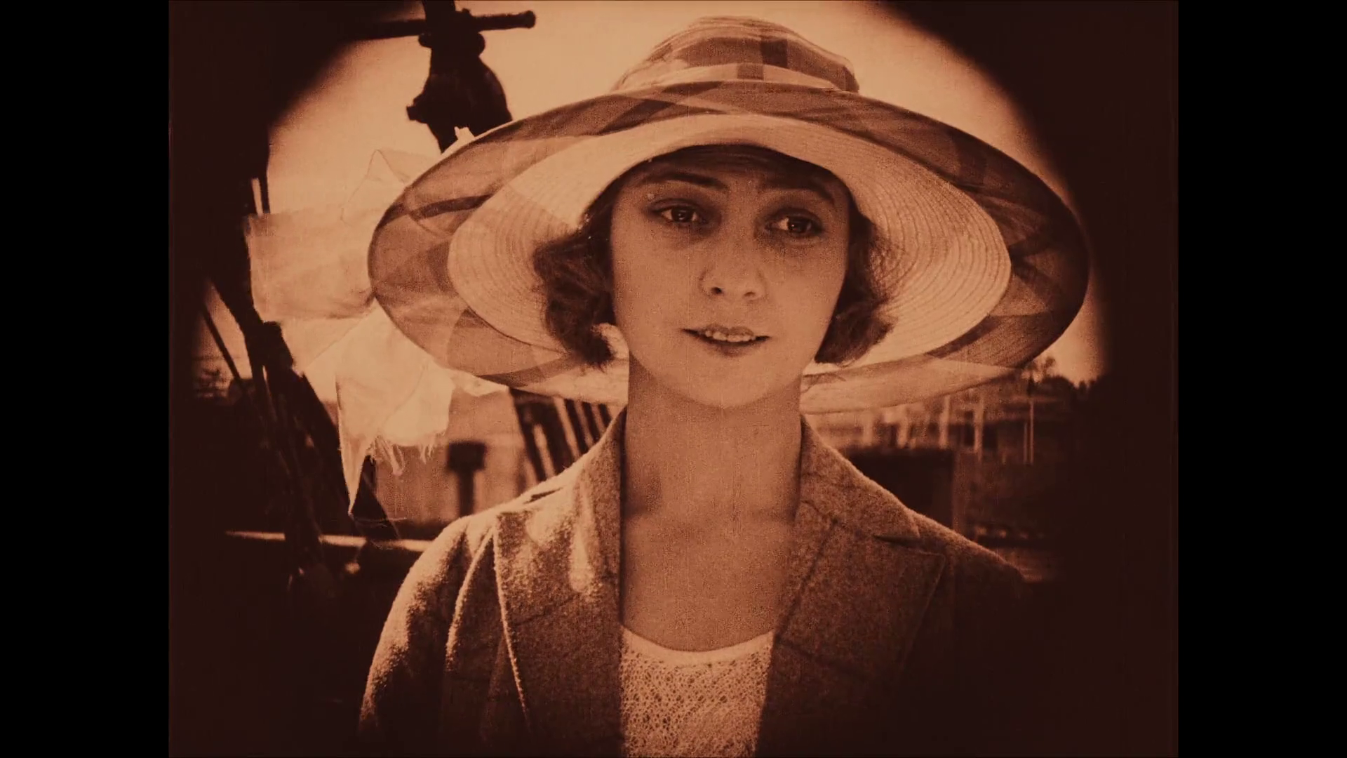 Madeleine Renaud dans le film muet français Vent debout (1923) de René Leprince