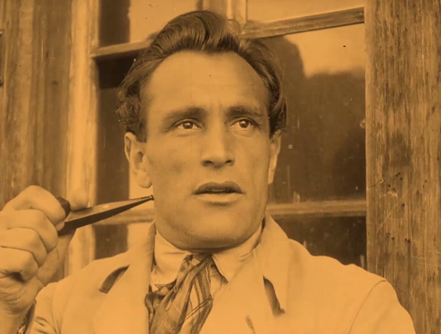 Luis Trenker dans le film de montagne Der heilige berg (La montagne sacrée, 1926) d'Arnold Fanck