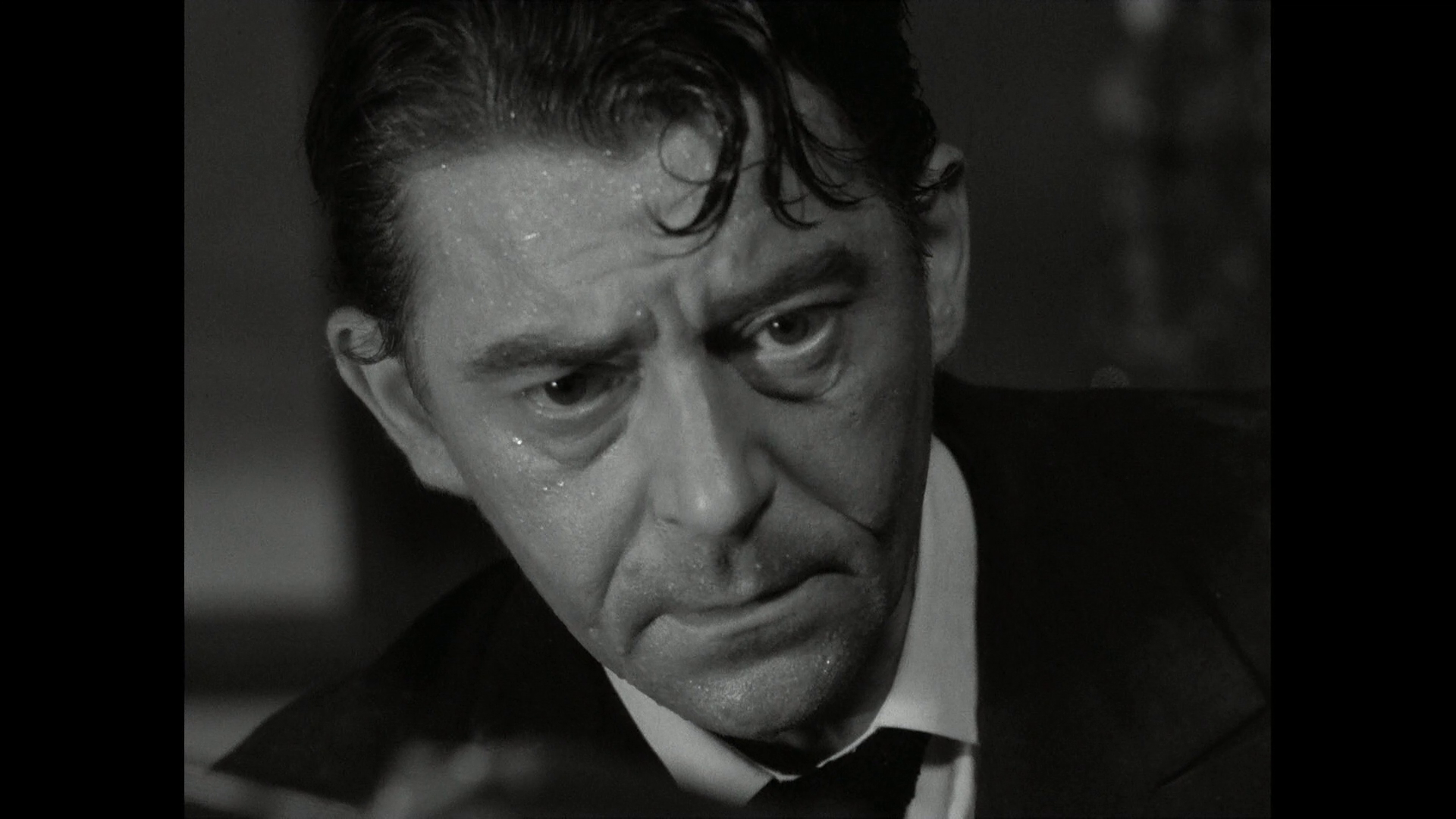 Jean Servais dans le film de gangsters Du rififi chez les hommes (1955) de Jules Dassin