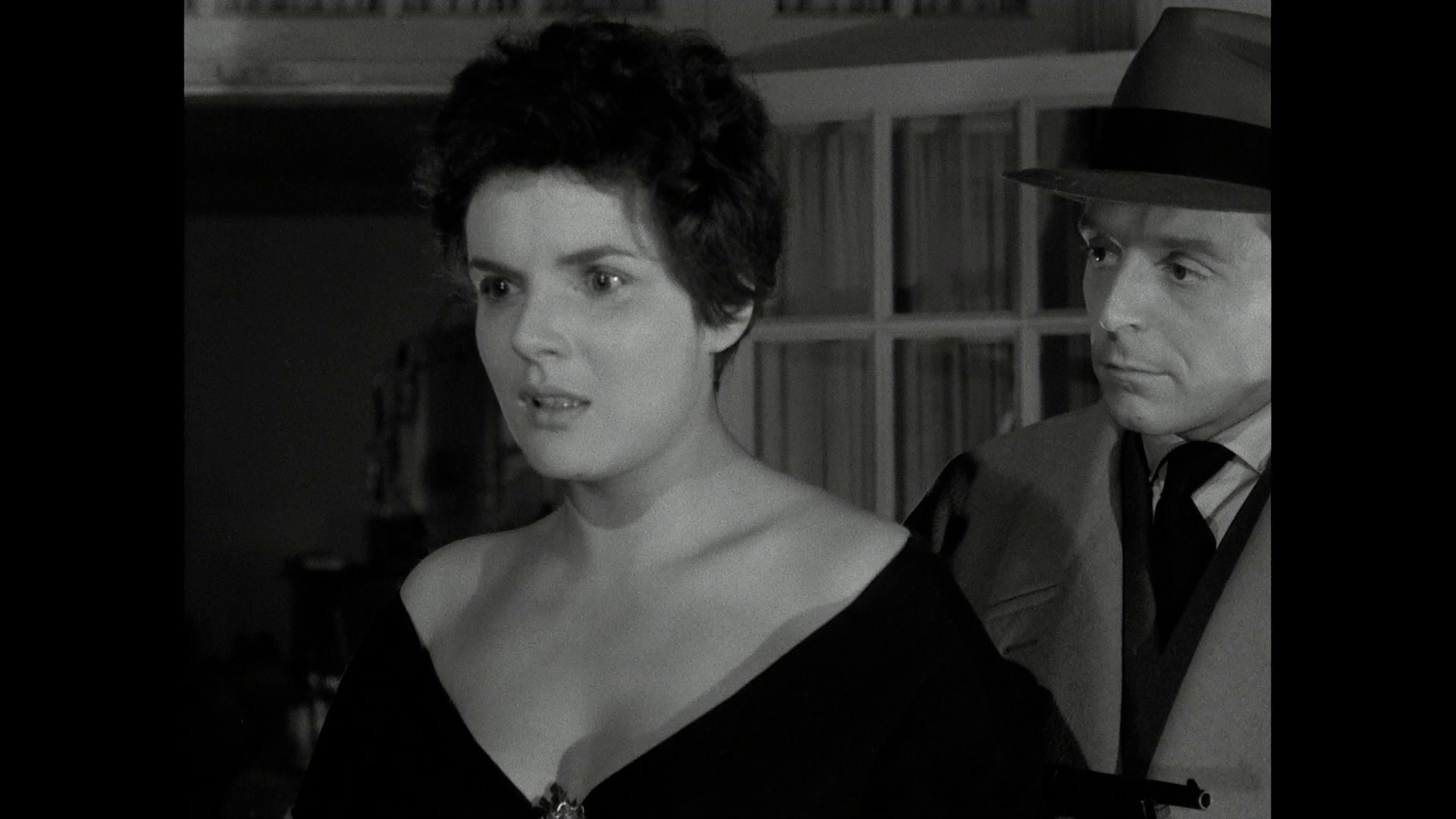 Pierre Grasset et Claude Sylvain dans le film de gangsters Du rififi chez les hommes (1955) de Jules Dassin