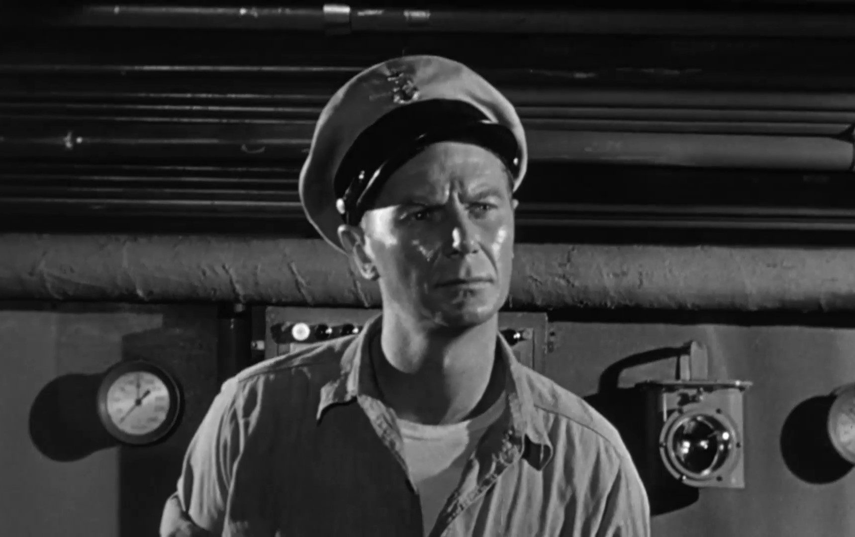 Joe Maross dans le film Run silent run deep (L'odyssée du sous-marin Nerka, 1958) de Robert Wise